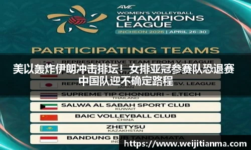 美以轰炸伊朗冲击排坛！女排亚冠参赛队恐退赛 中国队迎不确定路程